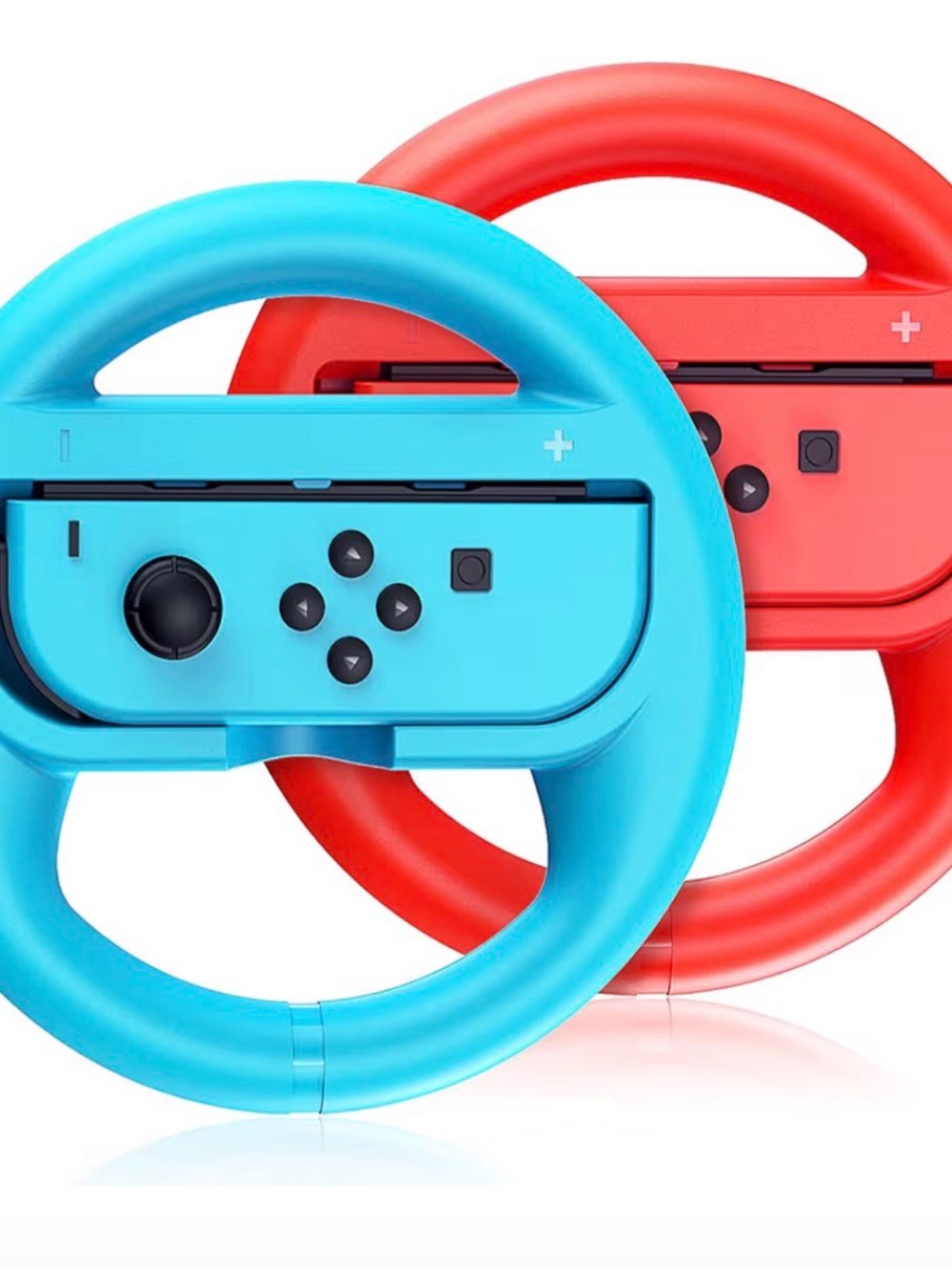 Nintendo Racing Wheel Set - Red & Blue Joy-Con Holders